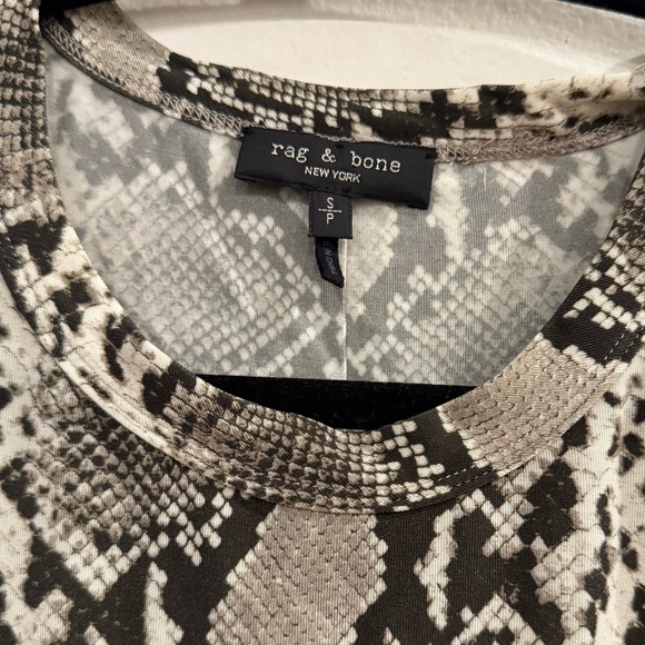 rag & bone Sabeen Snake-Print Long-Sleeve Shirt - Picture 6 of 7